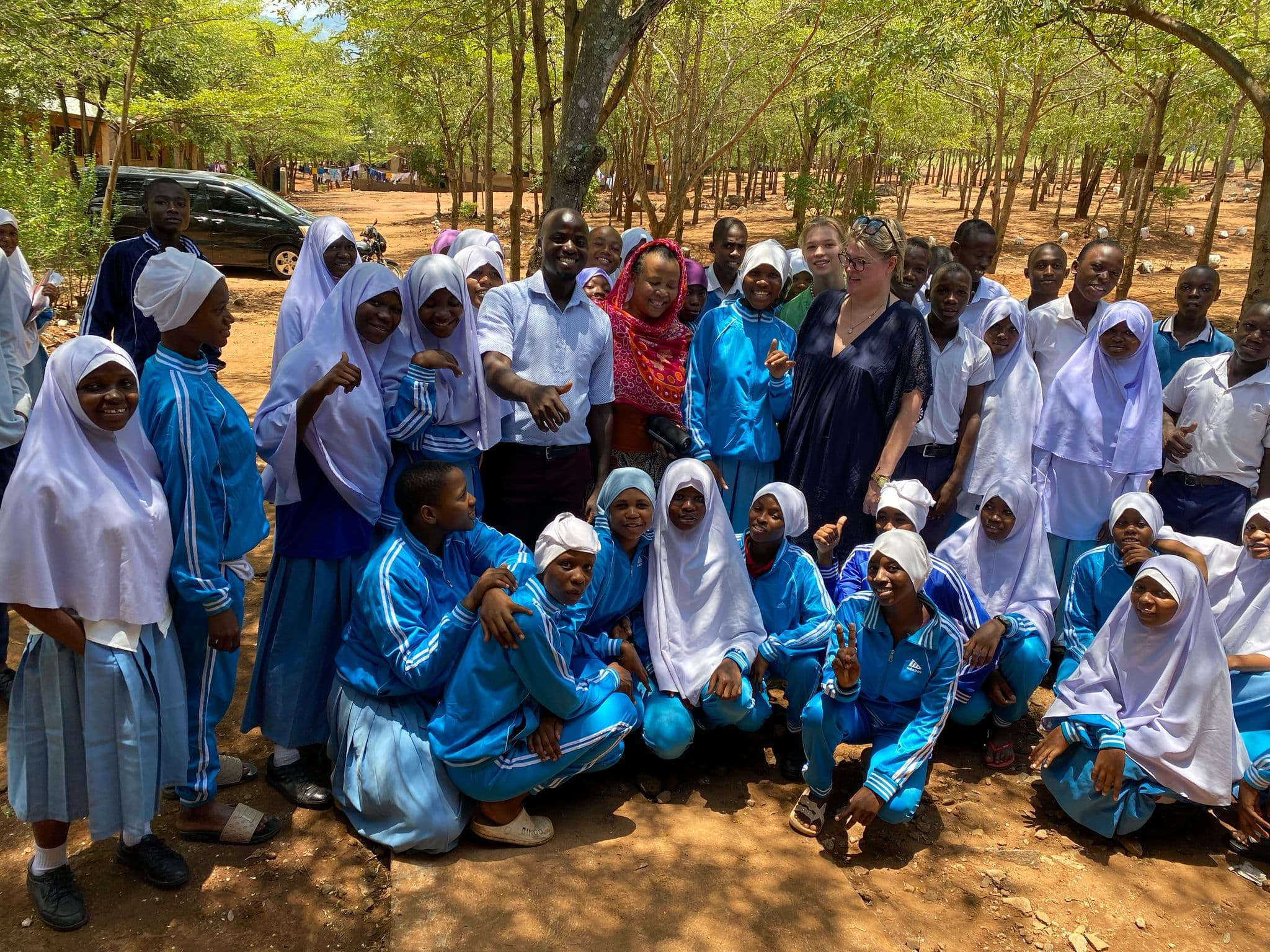 A picture with students